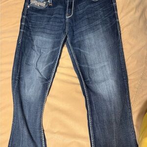 Rock Revival Dark Blue Straight Leg Jeans